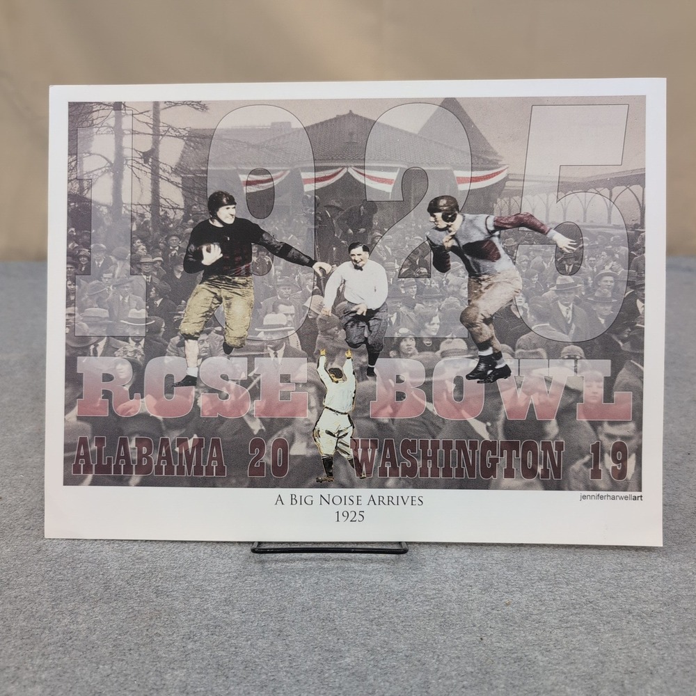 Jennifer Harwell Art History of Alabama Crimson Tide Football Print 13 Piece Set - Picture 5 of 13